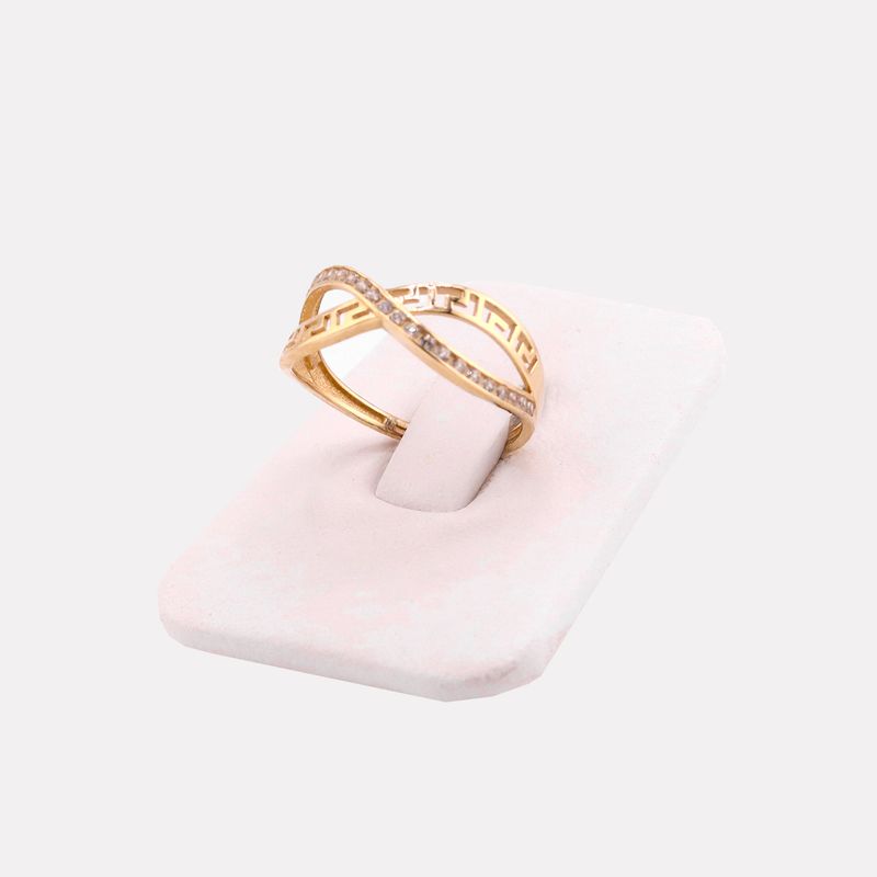 Anillo Griego Infinito C/p 14k 1.7g #8