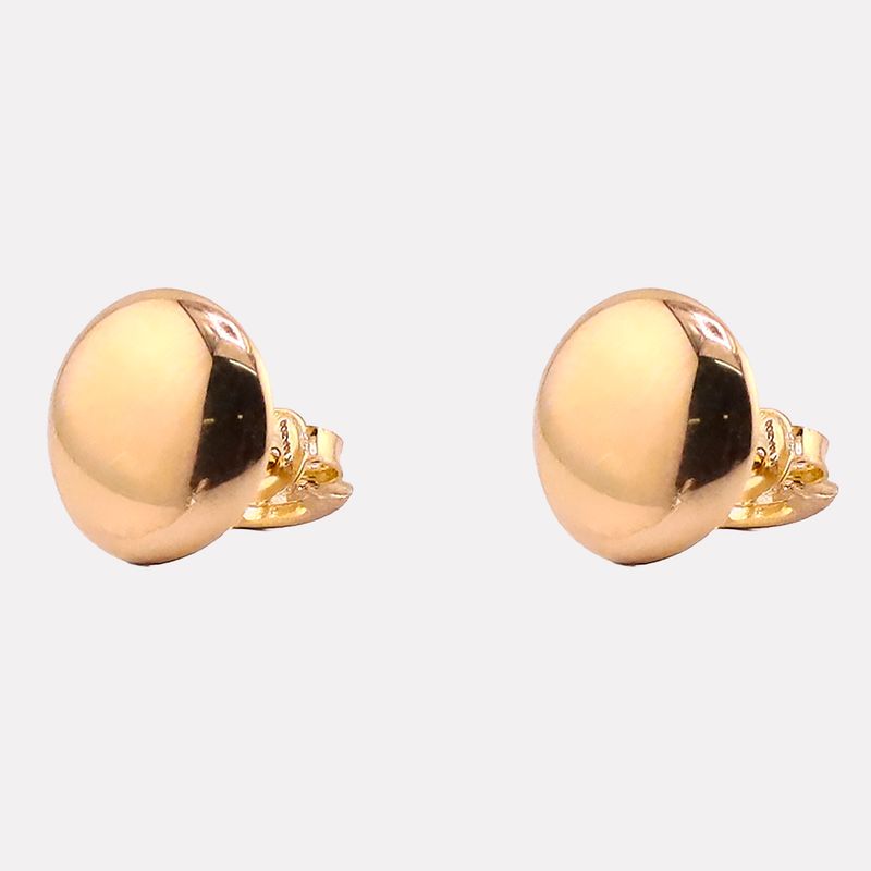 Aretes Circulo Liso 14k 1.3g