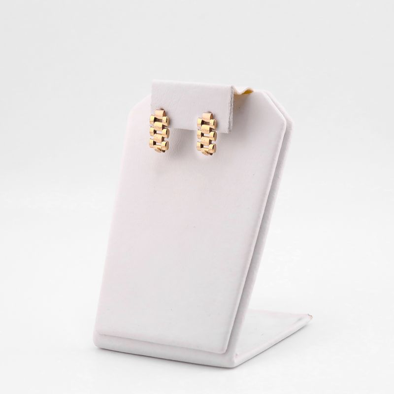 Aretes Tipo Rolex 14k 1.5g