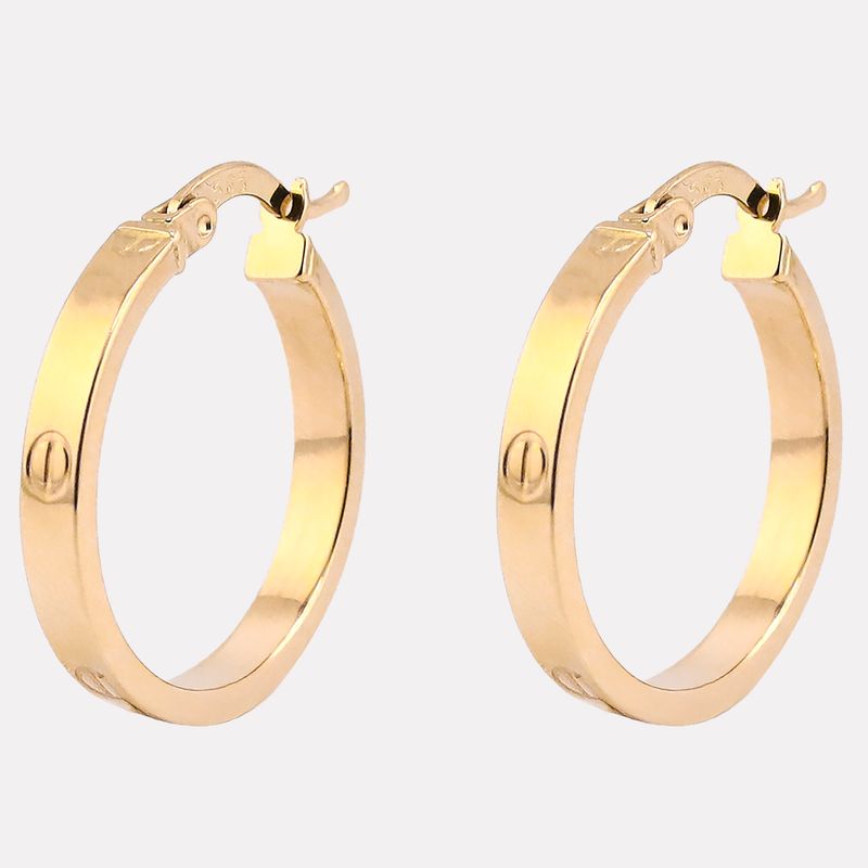 Arrracadas Tipo Cartier 14k 1.9g