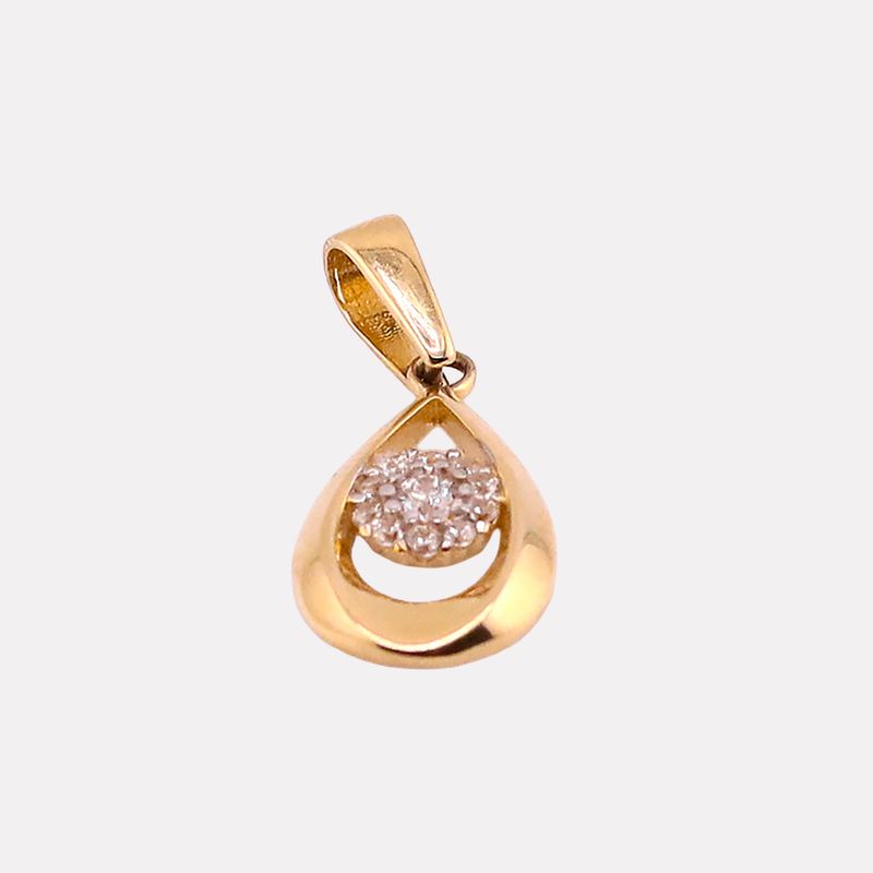 Dije Silueta Gota C/p 14k 1g
