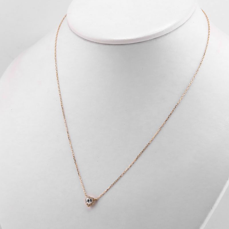 Gargantilla Corazon C/p  Bca 14k 1.83g