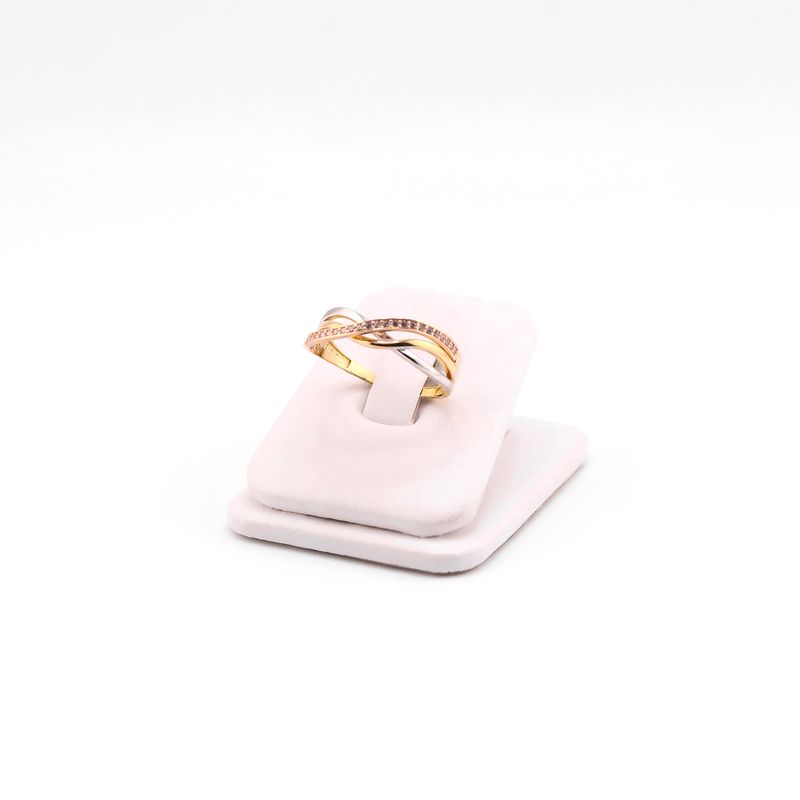 Anillo Cruzado Tnos C/p 14k 1.9g #8