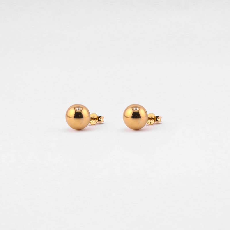Aretes Medio Hongo 14k 1.4g