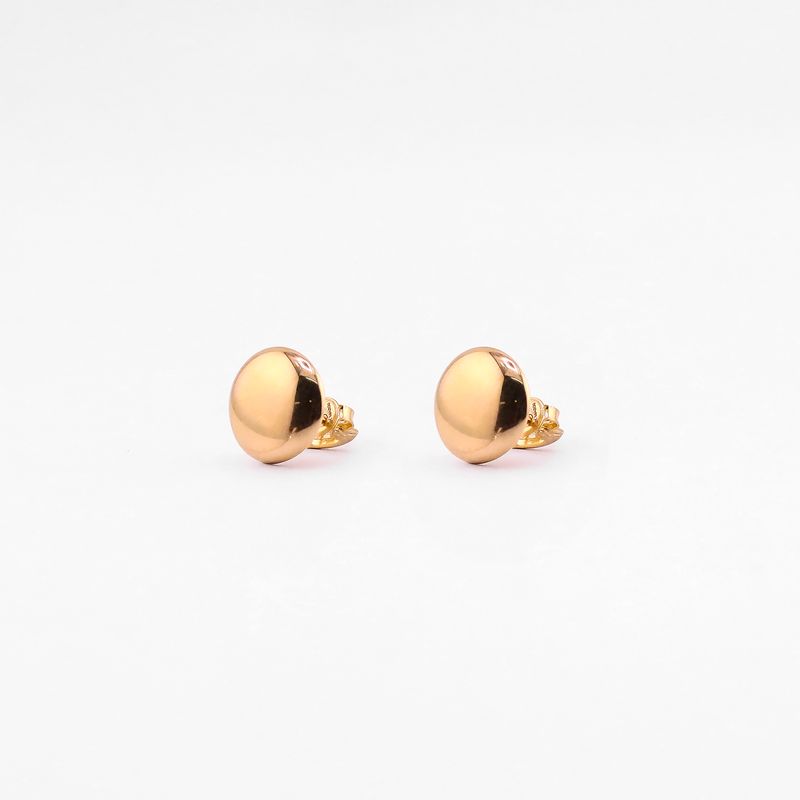 Aretes Circulo Liso 14k 1.3g
