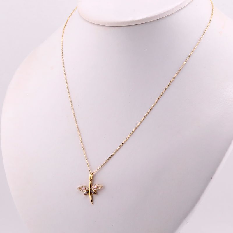 Gargantilla Libelula 14k 2.47g