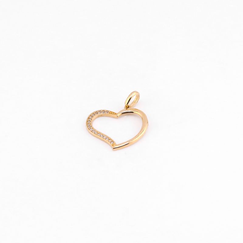 Dije Silueta Corazon C/p 14k 1.1