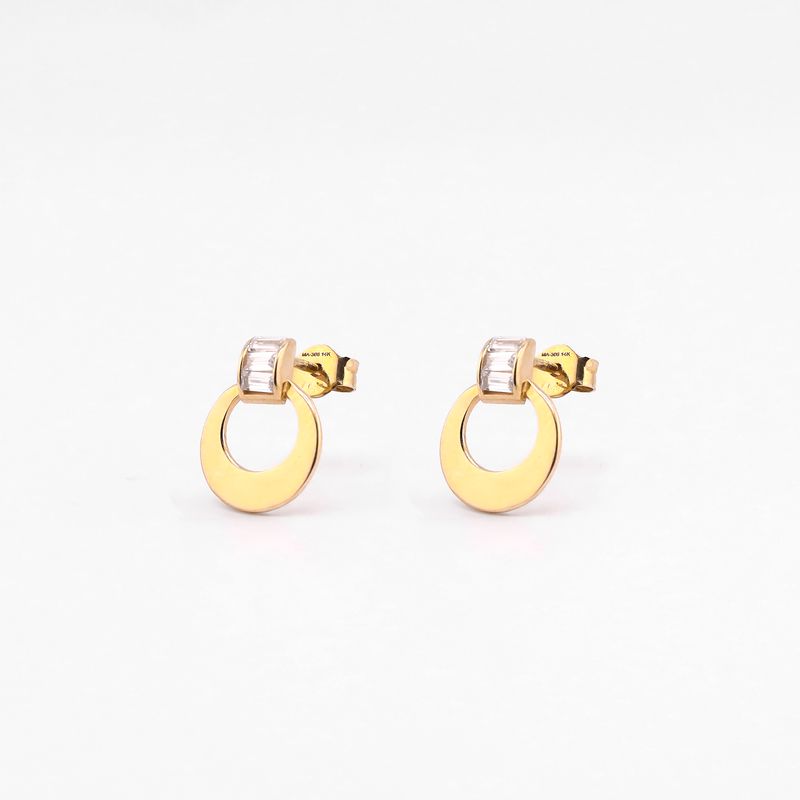 Aretes Circulo C/p Bcas 1.8g