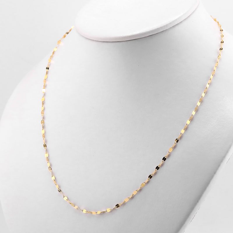 Cadena Granito De Café 14k 1.9g 50cm