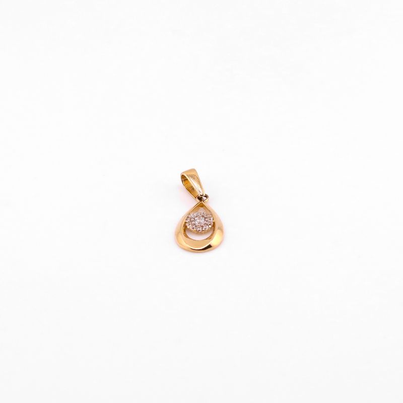 Dije Silueta Gota C/p 14k 1g