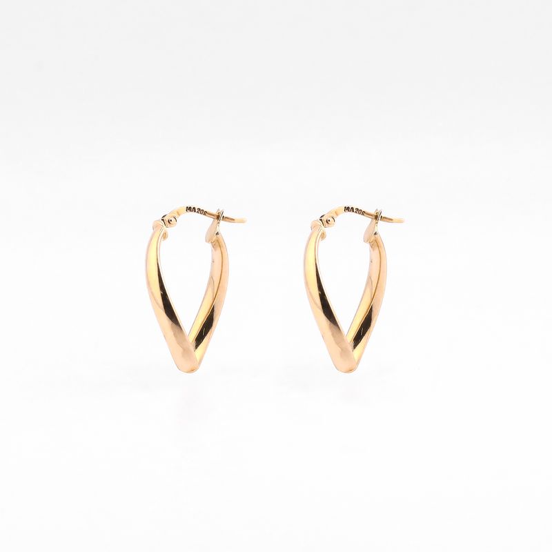 Arracadas Torcidas 14k 2.1g