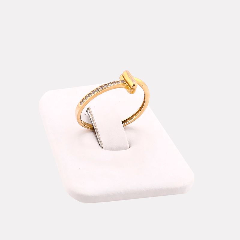 Anillo Cruz C/p 14k 1.5g #7.5