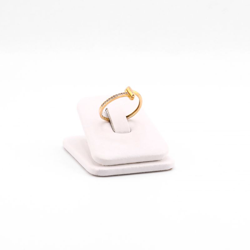 Anillo Cruz C/p 14k 1.5g #7.5