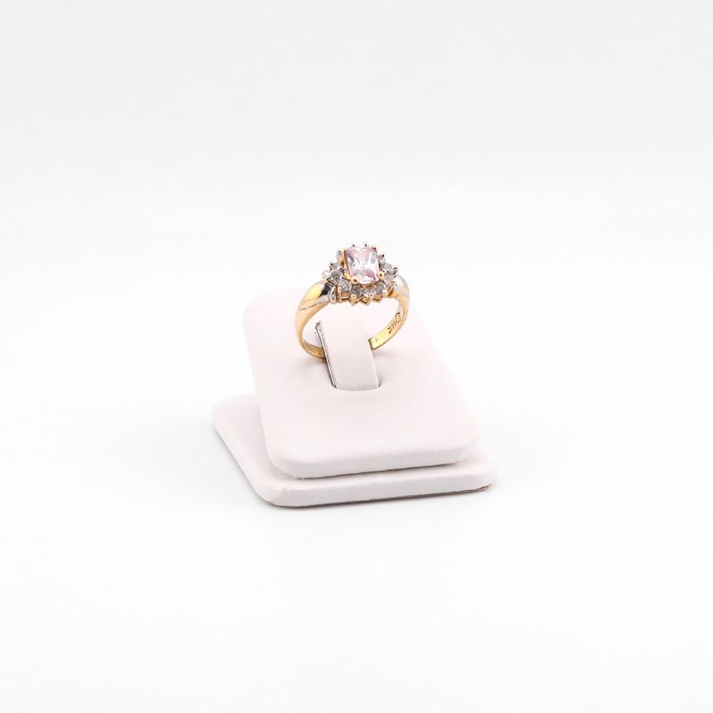 Anillo C/p Rosa 14k 4.2g #7.5