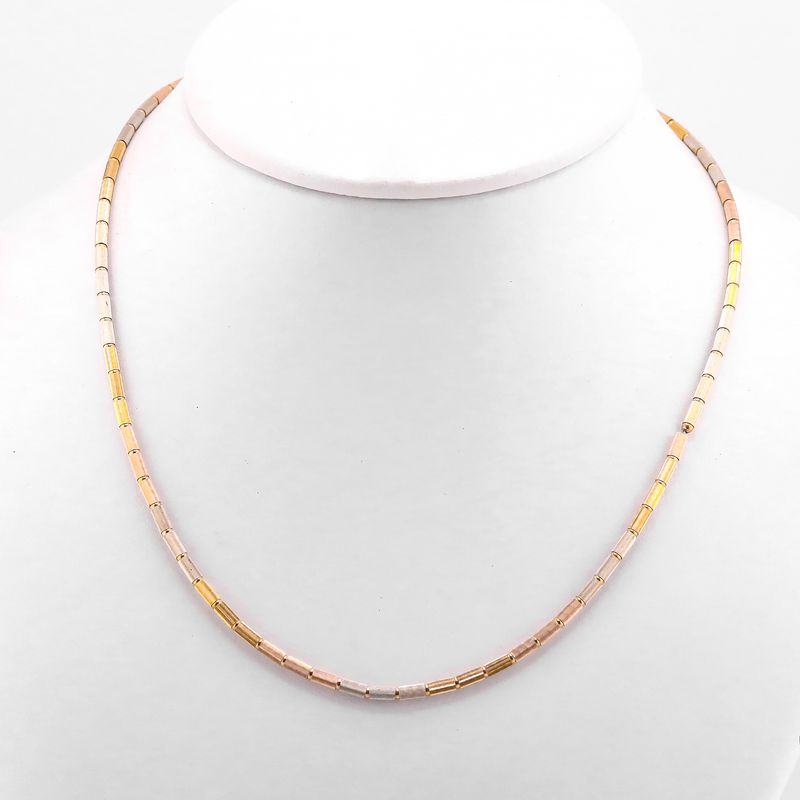 Gargantilla Tubos 3 Tns. 14k 11g