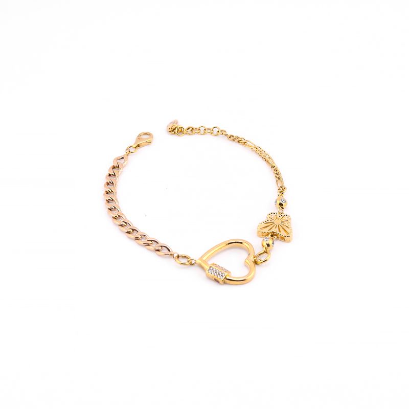 Pulsera Corazon 14k 7.6g 20cm