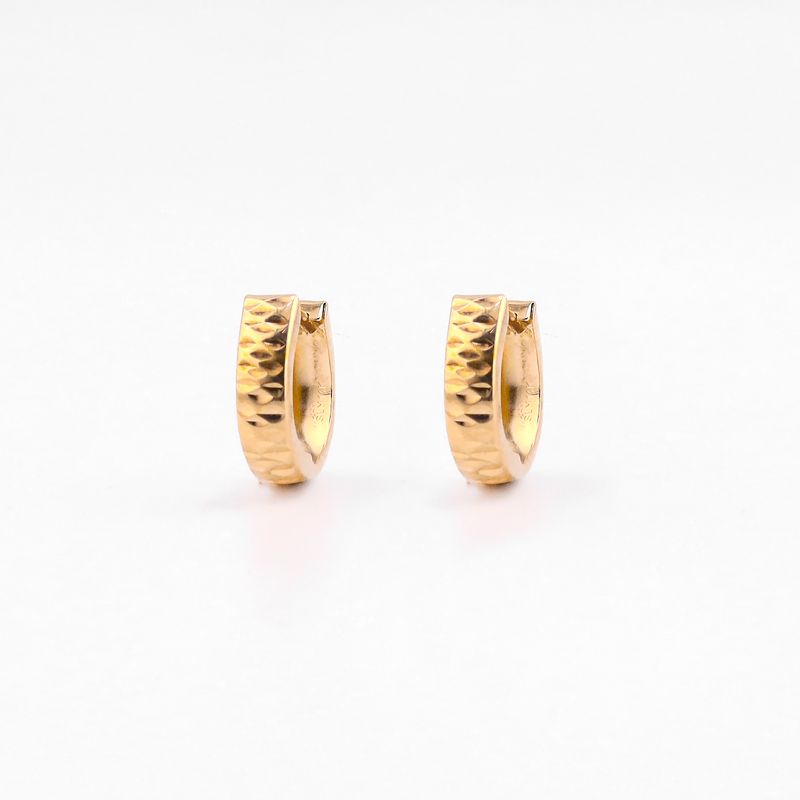 Aretes Huggies Relim. 14k 0.8g