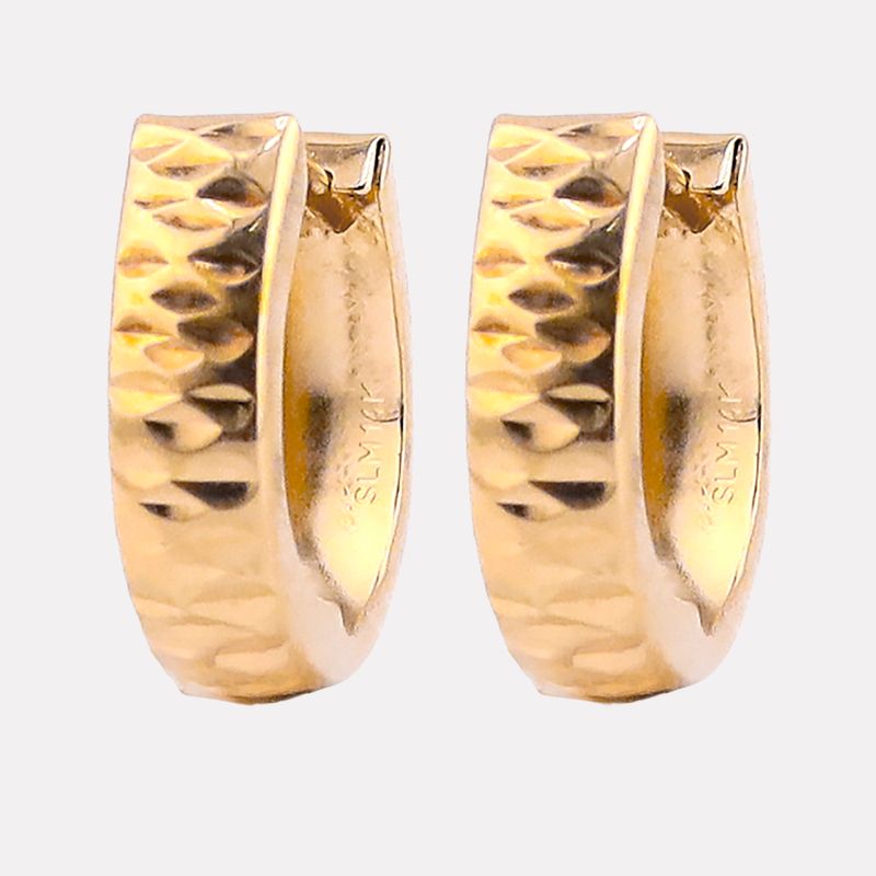 Aretes Huggies Relim. 14k 0.8g