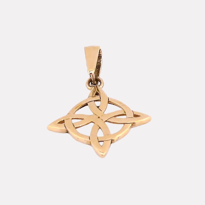 Dije Nudo De Bruja 14k 0.8g