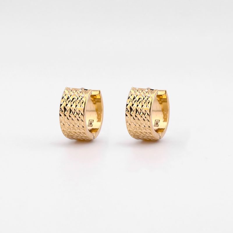 Aretes Huggies Relim. 14k 2.8g