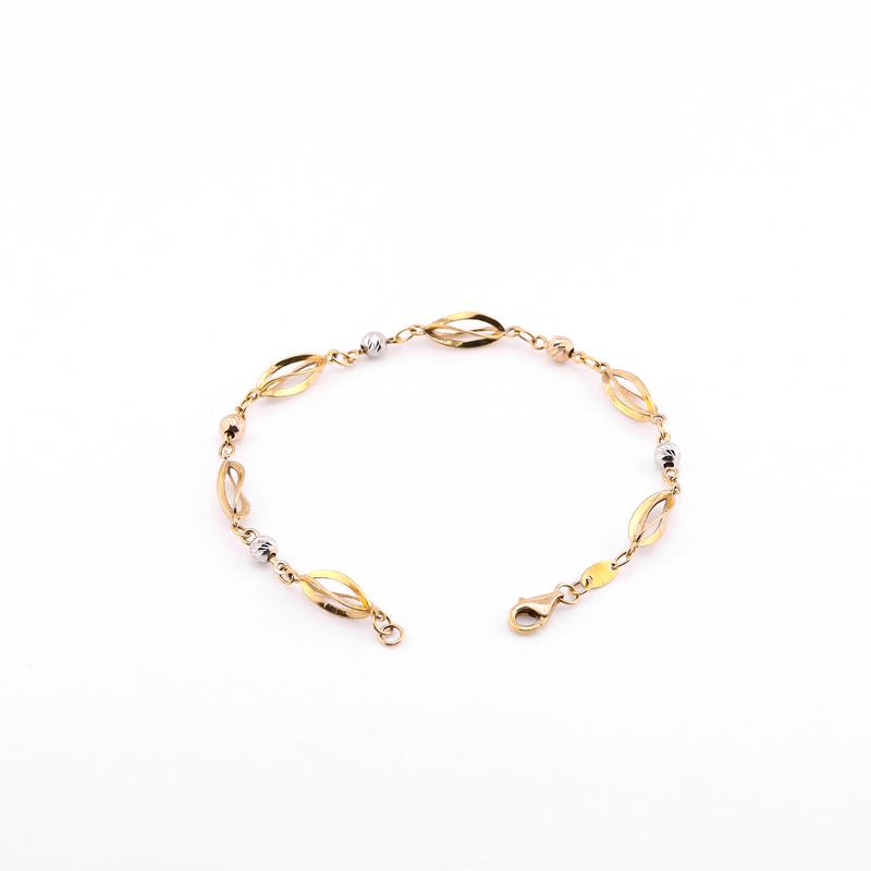 Pulso Borlas Tns. 14k 4.5g 19cm