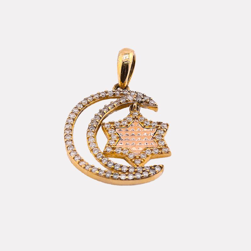Dije Luna Estrella 14k 2.1g