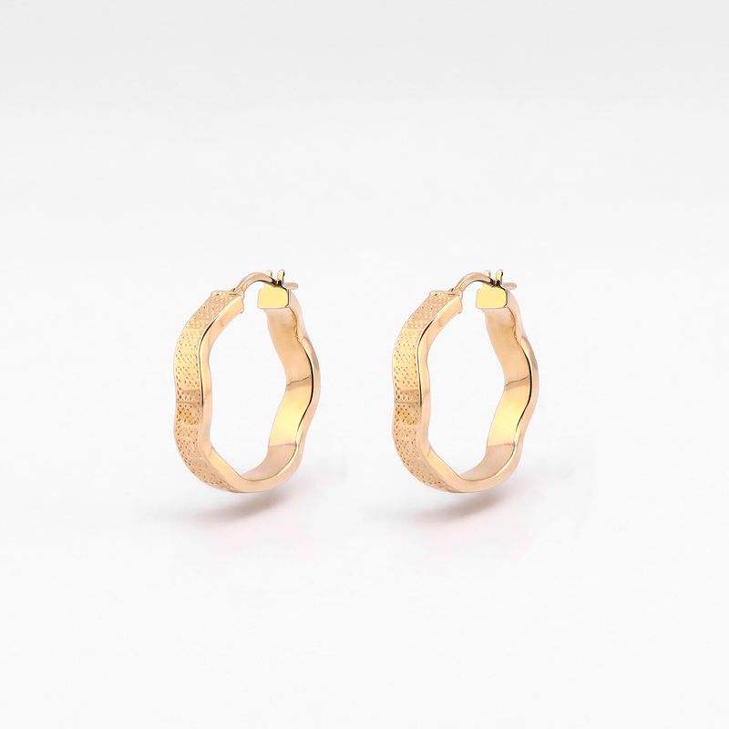 Arracadas Griegas Puntos 14k 3.6g