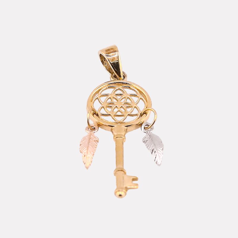 Dije Llave Atrapasueños 14k 1.1g