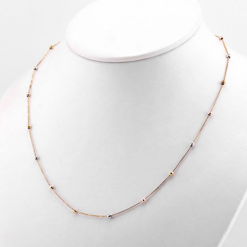 Gargantilla Borlas Tns. 14k 3.4g