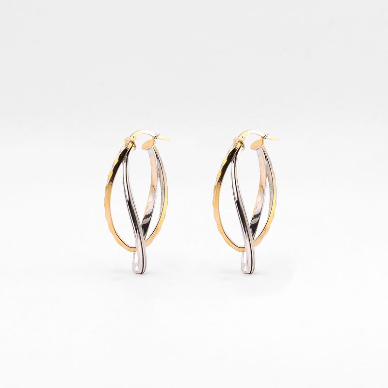 Arracadas Ovalo 2 Tns. 14k 3.3g