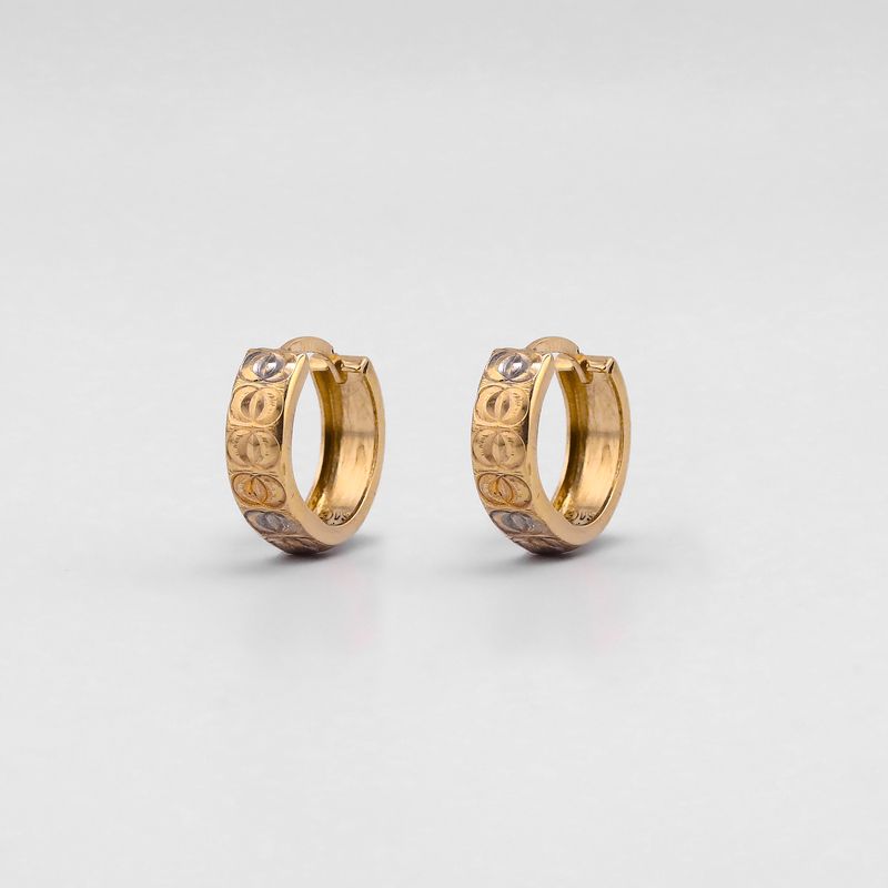 Aretes Huggies Tns. 14k 2.4g