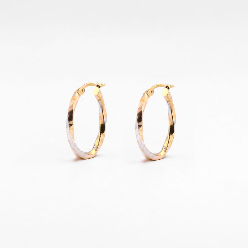 Arracadas Ovalo Torc. Tns. 14k 1.7g