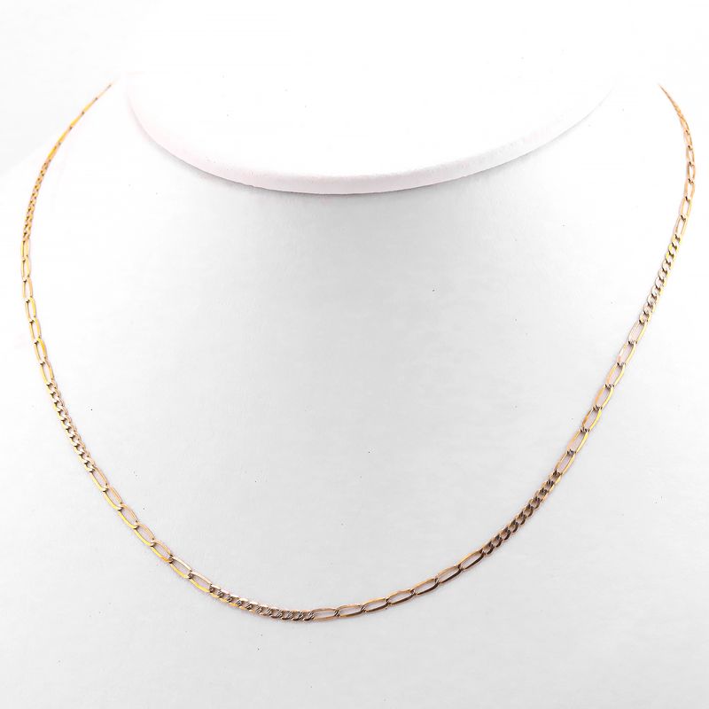 Cadena Eslabon Dimant. 14k 2.1g 41.5cm