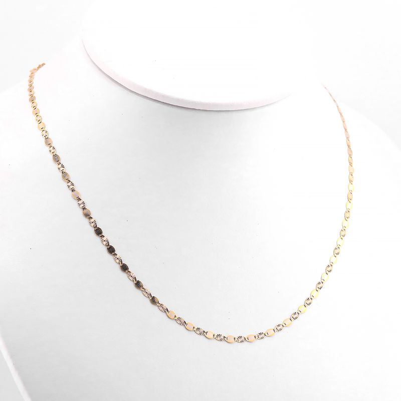 Cadena Mixta 14k 2.5g 460cm