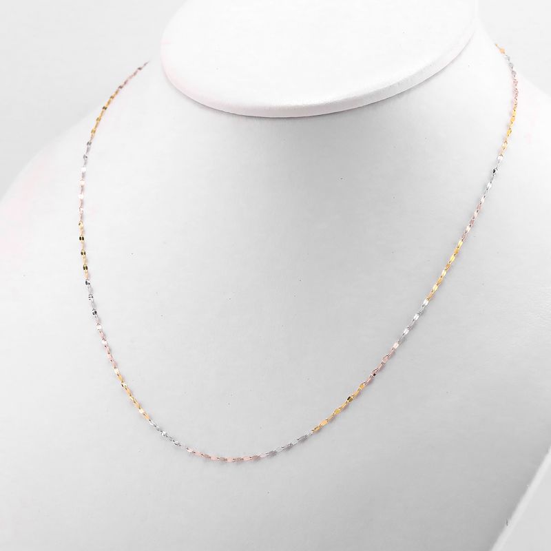 Cadena Granito Tns. 14k 0.8g 45cm