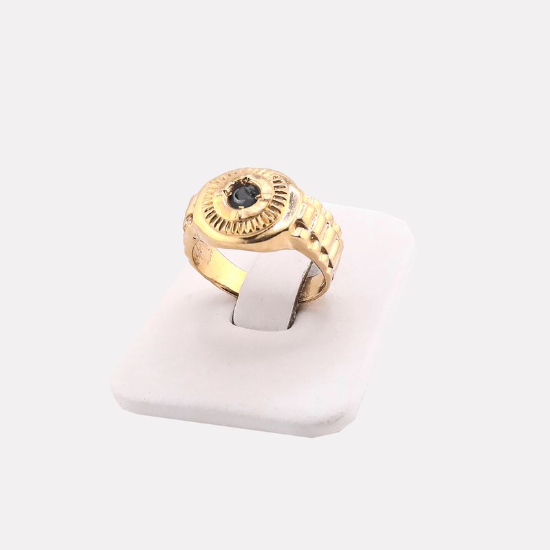 Anillo Tipo Rolex C/p Morada 14k 6.6g #8