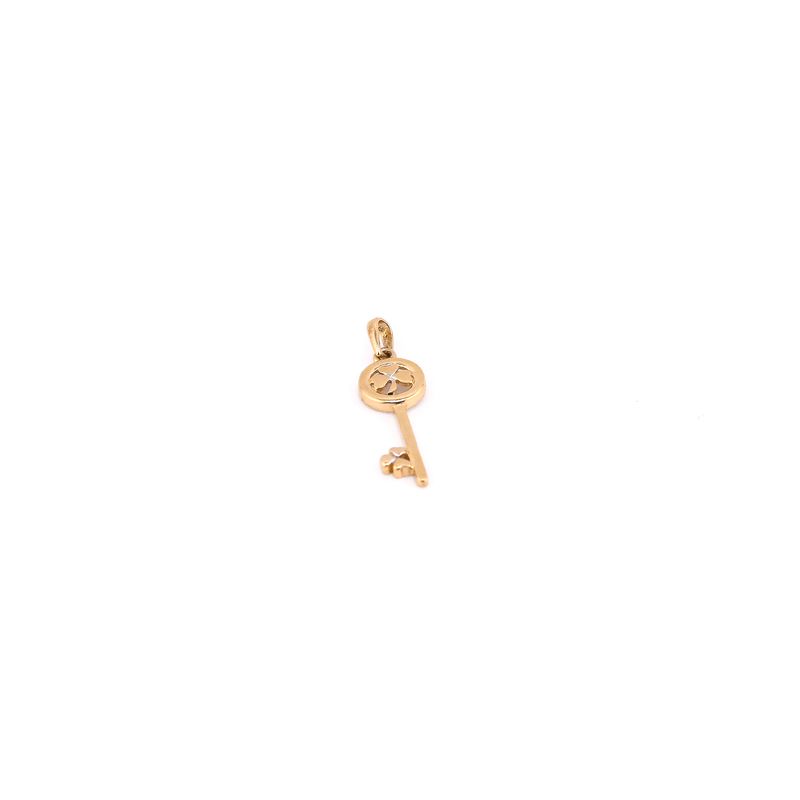 Dije Llave Trebol 14k 0.9g