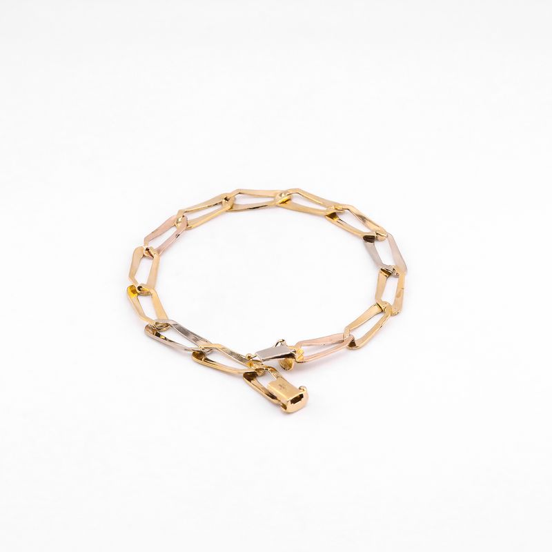 Pulso Eslabones Tns. 14k 12.9g 22cm