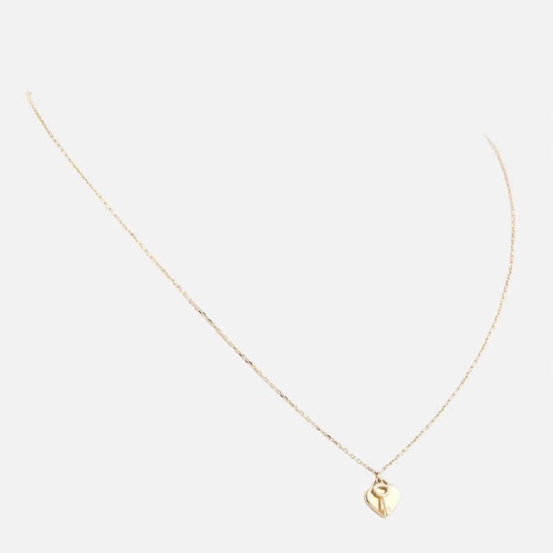 Gargantilla Corazon/llave 14k 1.7g