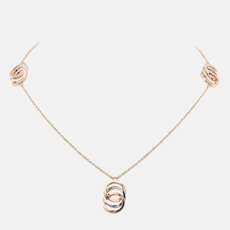 Gargantilla Tres Tonos Circulos 14k 5.5g