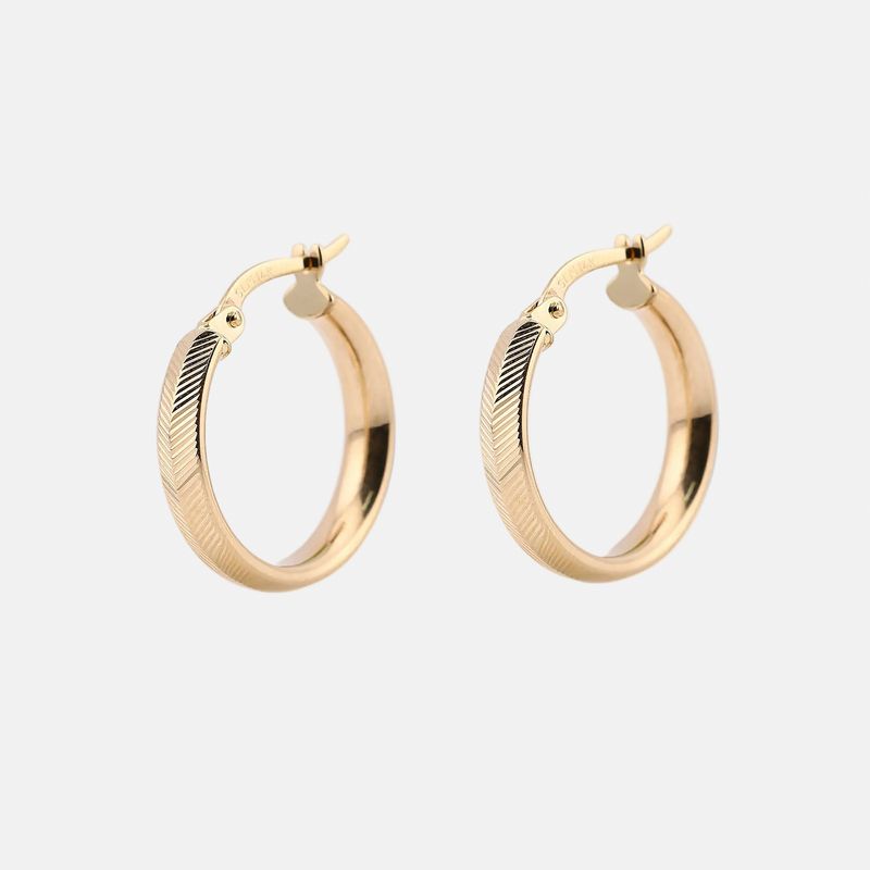 Arracadas Relimadas 14k 2.5g