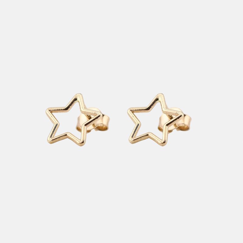 Aretes Estrella 14k 1.1g
