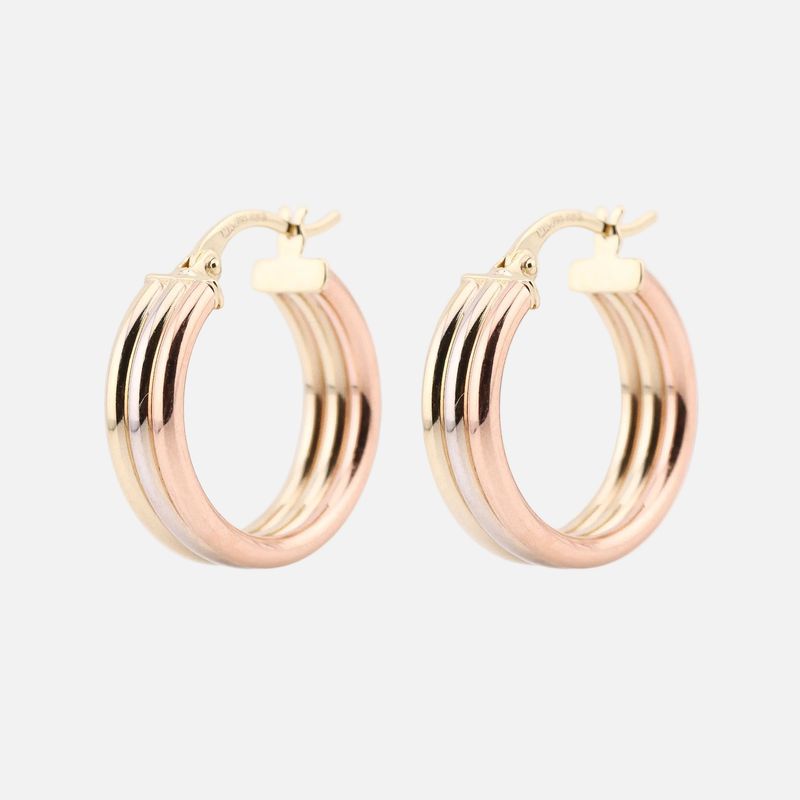 Arracadas Triples Tnos 10k 2.4g