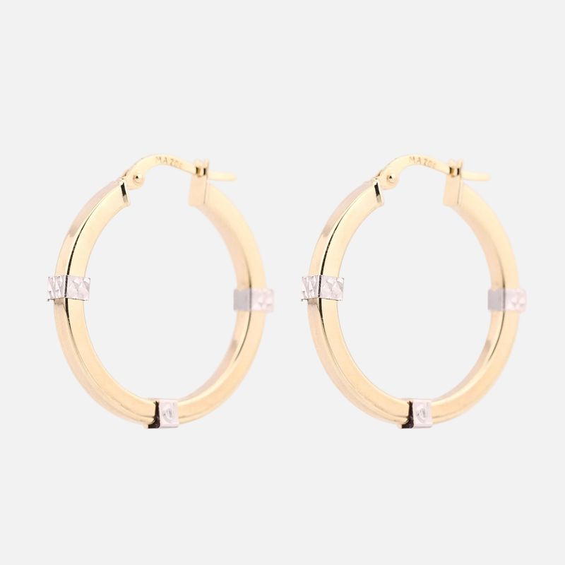 Arracadas Tubo Cuadro Tnos 10k 2.1g