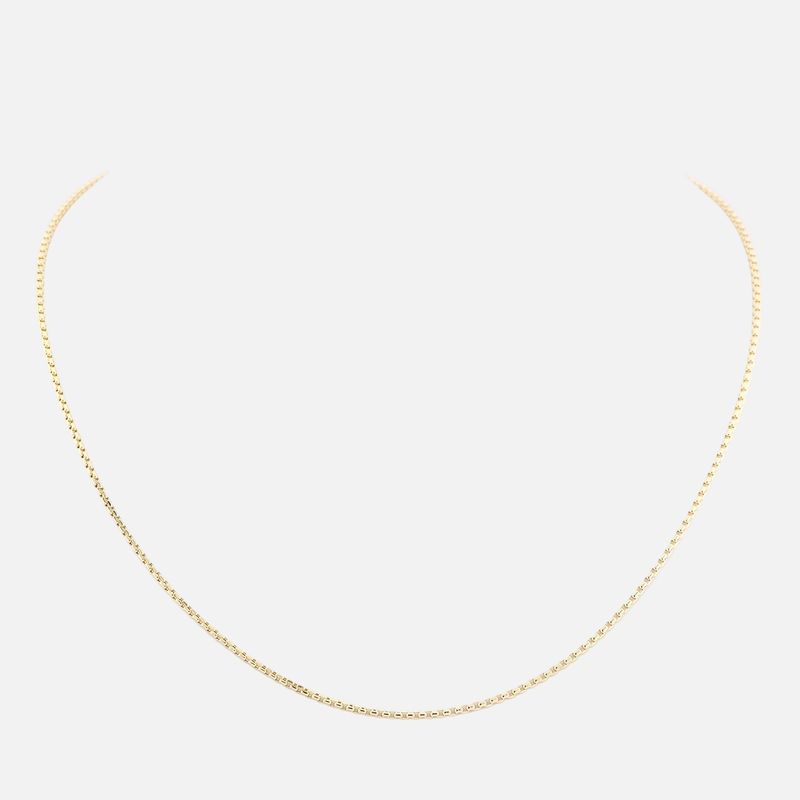 Cadena Cubo  10k 3g 50cm