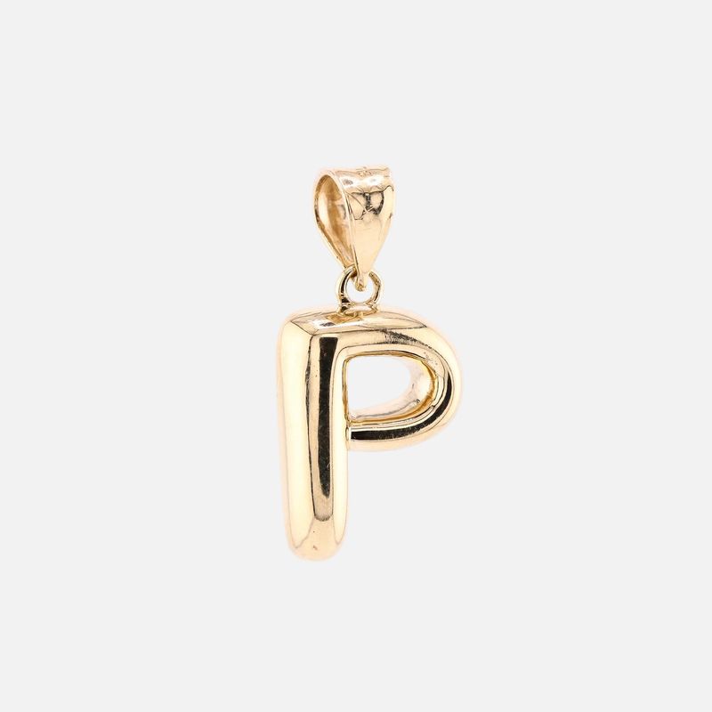 Dije Letra "p" 14k 1.1g