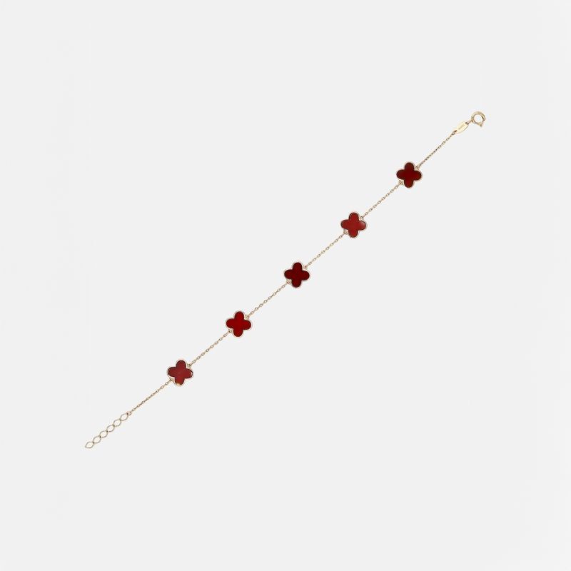 Pulsera Trebol Rja 14k 3.4g 18cm