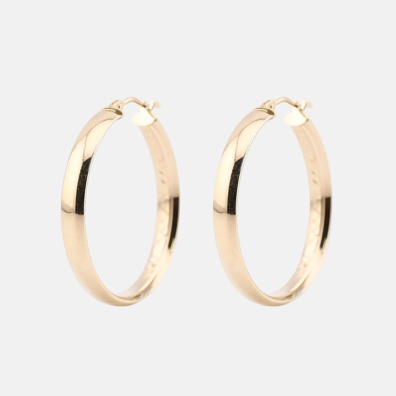 Arracadas Lisas 14k 2g