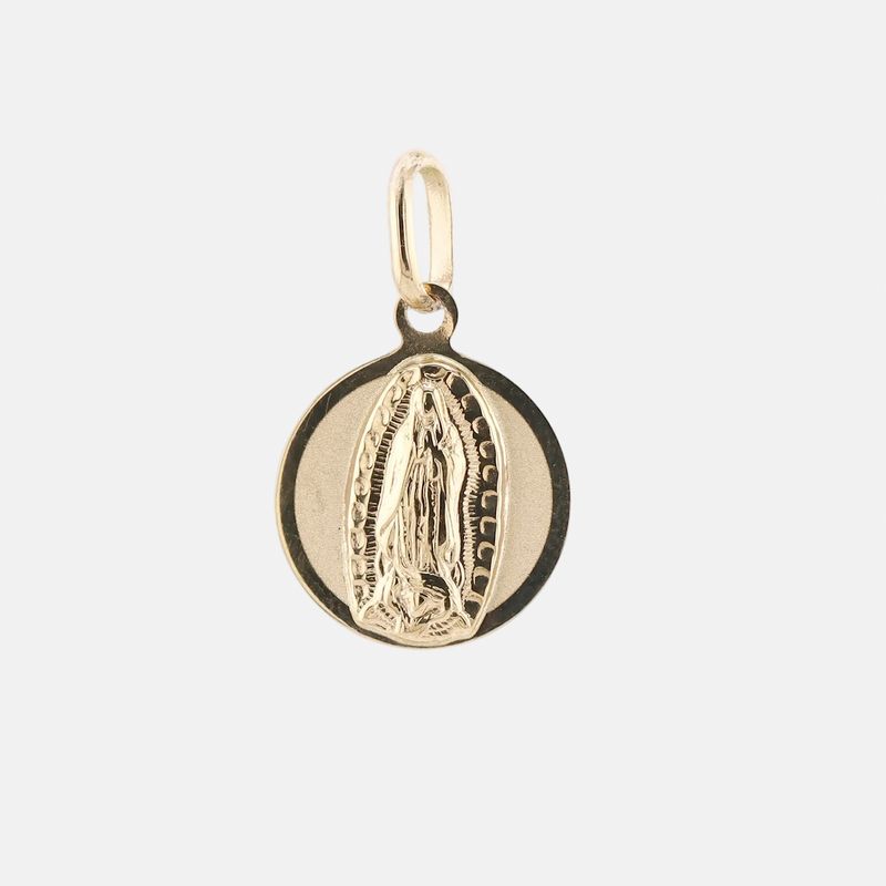 Dije Virgen Circulo 14k 0.6g