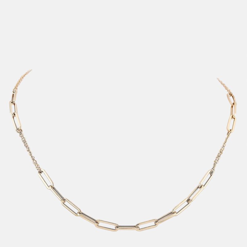 Gargantilla Clip Con Eslabón 14k 4.7g